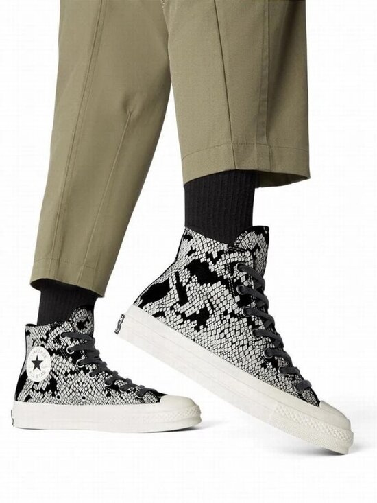 Converse Shoes - Converse Python Chuck 70 High Top Women's Leather Shoes Size 5 Animal 570355C